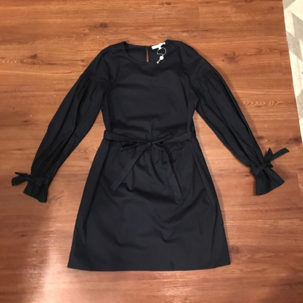 NWT Navy Blue Baby Bow Dress